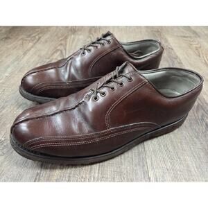 FootJoy Premier Spikeless 9C Classics Dry Brown Leather Split Toe Oxford Shoes